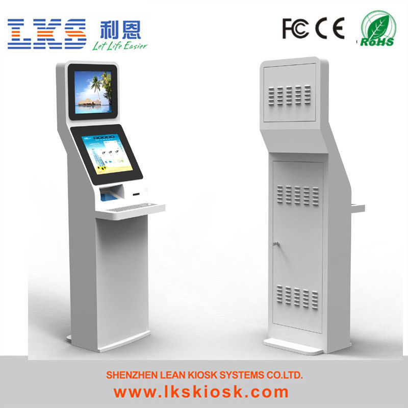 self service bill payment kiosk with receipt printer for cash terminal