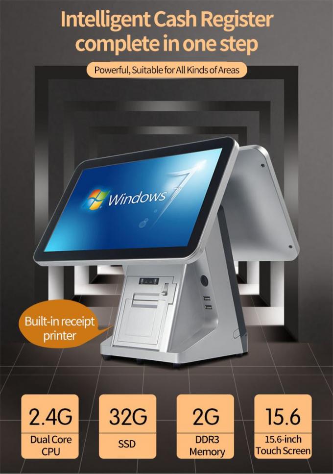 15.6 Inch Cash Register Retail Store Touch Screen Terminal Payment ...