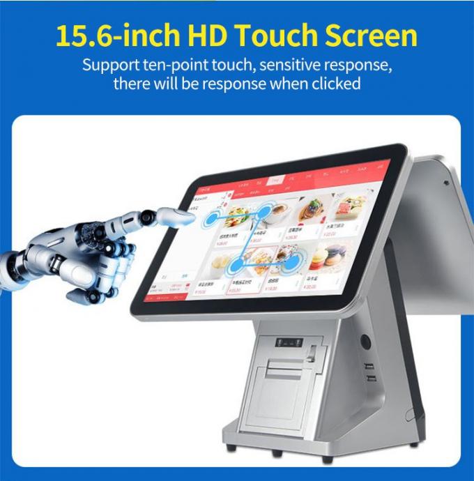 15.6 Inch Cash Register Retail Store Touch Screen Terminal Payment ...