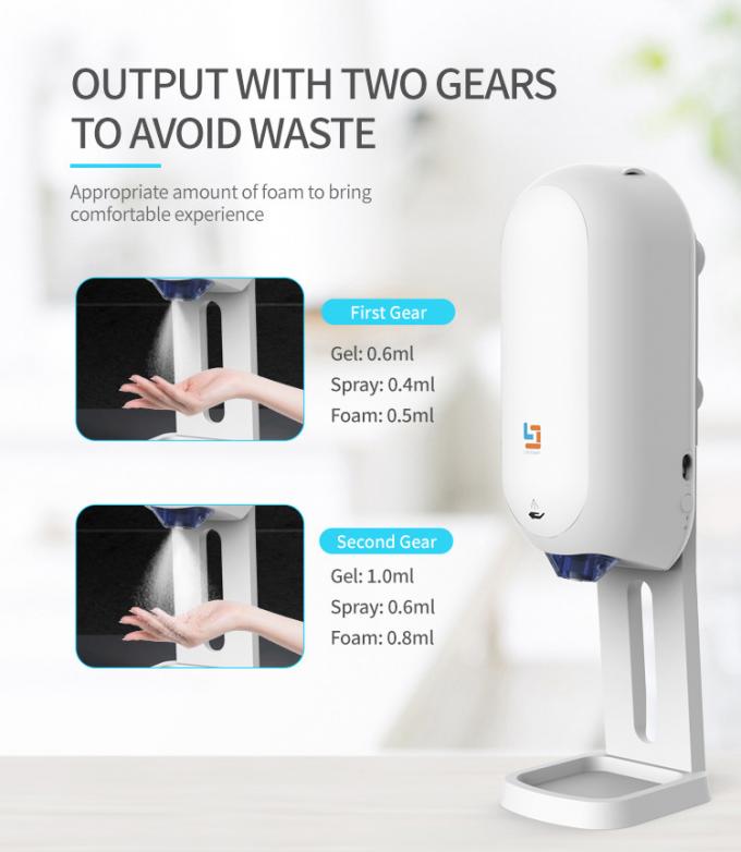 1100ml Refillable Auto Hand Sanitizer Dispenser With Temperature Checking