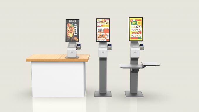 New Ordering Machine 21.5 Inch Self Ordering Machine With Thermal Printer And QR Scanner ...