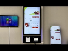 Wall mounted ticket printing kiosk