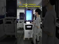 Touch display kiosk for check in