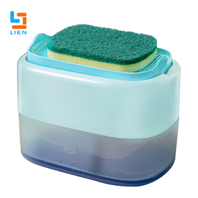LIEN Sponge Holder Kitchen Soap Dispenser 500ml Non Slip Resistant