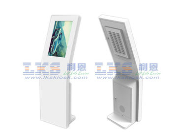 Standing Touch Screen Information Kiosk All In One Ticket Vending