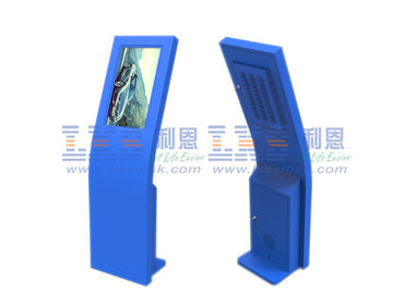 Multi Color Interactive Touch Screen Information Kiosk Outstanding Self Service Terminal
