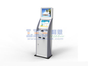 Cash Payment Kiosk Terminal With Cash Acceptor And Bank Card For  Payment
