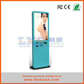 43 Inch Touch Screen Information Kiosk Ticket Vending With Vertical Ad Display