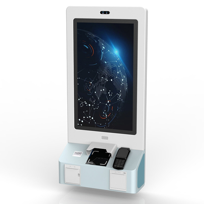 Touch Screen Self Ordering Kiosk Checkout Payment Terminal For Restaurant Supermarket