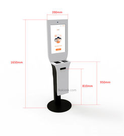 New! 19 Inch Touch Display Self Service Kiosk Floor Stand With ID Card/Passport Reader