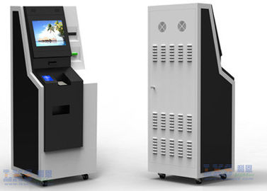 Free Floor Standing Bank ATM Kiosk , Automated Teller Machine With Cash Dispenser