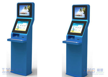 Free Standing Self - Service Check - In Kiosks At Airports With Passport Reader / Scanner