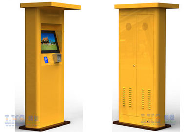 Waterproof Outdoor Ticket Vending High Bright Kiosk Machine For Parking Lot