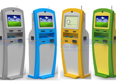 Free Standing Touch Screen Hotel Lobby Kiosk With Telephone