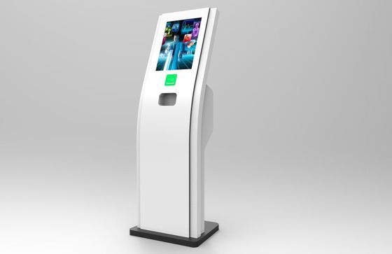 Free Standing Large Screen Panel PC Information Health Kiosk With IR Touch