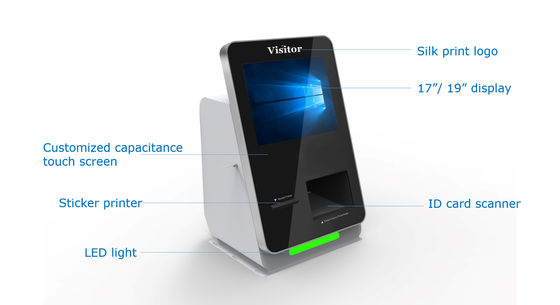 Custom Dustproof , Waterproof Payment Wall Mounted Electronic Kiosk With LCD Monitor