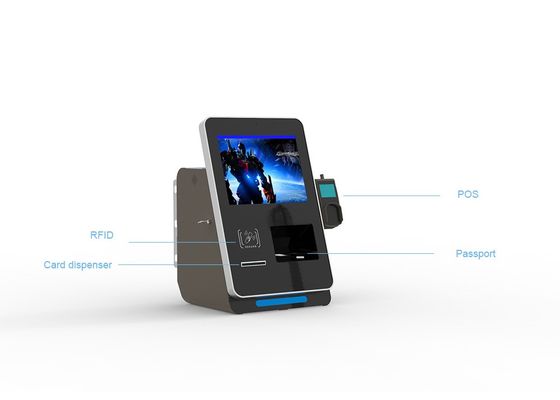 Wall Mounted Kiosk With Passport Scanner For Airport