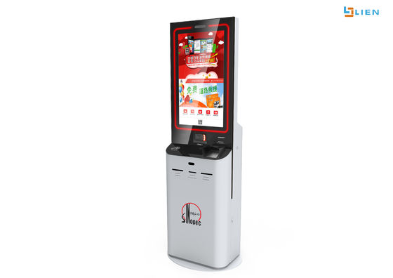 Touch Screen Information Kiosk A4 Paper Printing And Scanning Multi Media Machine
