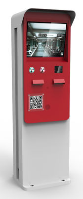 IP67 Outdoor Parking Payment Kiosk With Cash Acceptor And Credit Card Reader
