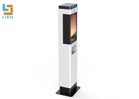 Floor Standing Body Temperature Scanner Thermal Kiosk With Face Recognition