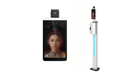 8 Inch Door Access Control Facial Recognition Camera Body Temperature Measurement Fever Scanner Machine