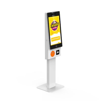 Android Windows 27 Inch Fast Food Ordering Touch Screen Self Service Kiosk Machine