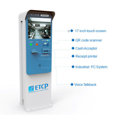 Outdoor 19 Inch Touch Screen Waterproof Highlight Screen Parking Kiosk For Cash Payment