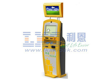 Tourism Destinations SIM Card Dispenser Kiosk , Self Check In Dual Screen Kiosk
