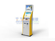 Custom Self Service Banking Kiosk Touch Screen Kiosks A4 Laser Printer
