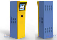 Freestanding Waterproof Self Ordering Kiosk Touch Screen Infor With Ticketing Printing