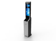 Security Checkin Free Standing Kiosk , Card Swipping / Barcode Scanning