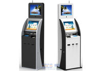 17 Inch Cold Rolled Steel Digital Kiosk Display With ID Scanner Card Issue Modules