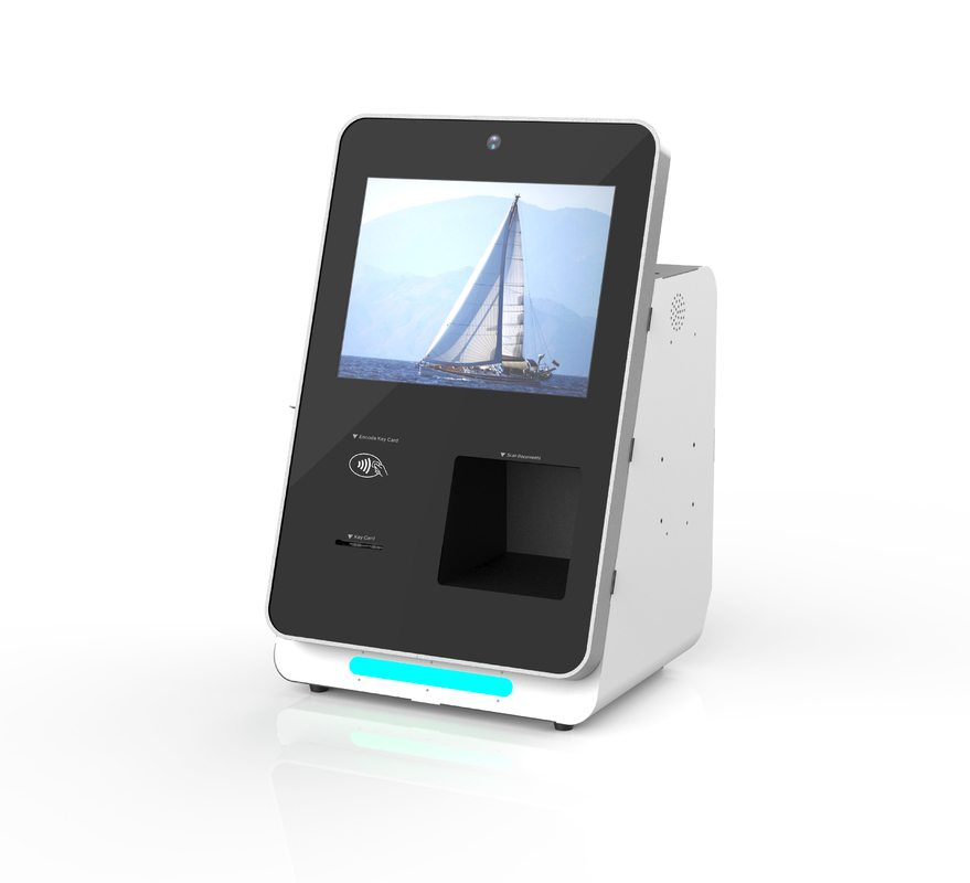 Encryption Biometric Security Check In Kiosk With Barcode QR Code ID