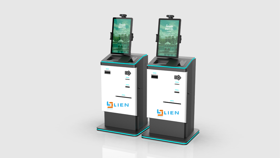 21.5Inch Self Checkout Terminal Support Passport Scanner Key Encoder