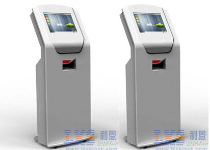 Saw Touch Screen Free Standing Kiosk With Barcode Scanner Self Payment PC System