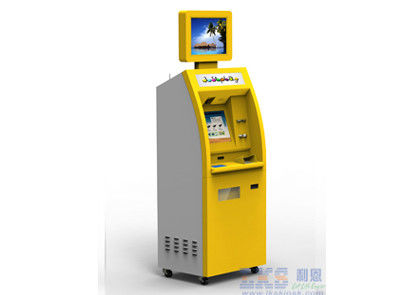 Almightiness Card Reader Self Checkout Kiosk With Card Dispenser / Printer