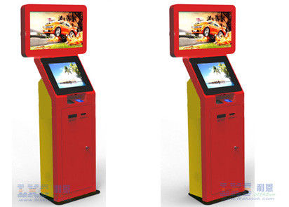 32 Inch or 19 Inch Dual Screen Kiosk , Industrial Kiosk For Trade Show