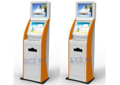 Keyboard Dual Screen Kiosk With LCD Touch Screen Computer Internet Kiosk