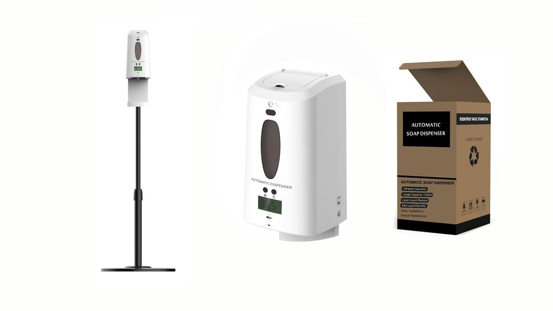 4*AA batteries Temp Measurement Hand Sanitizer Dispenser 1300ml