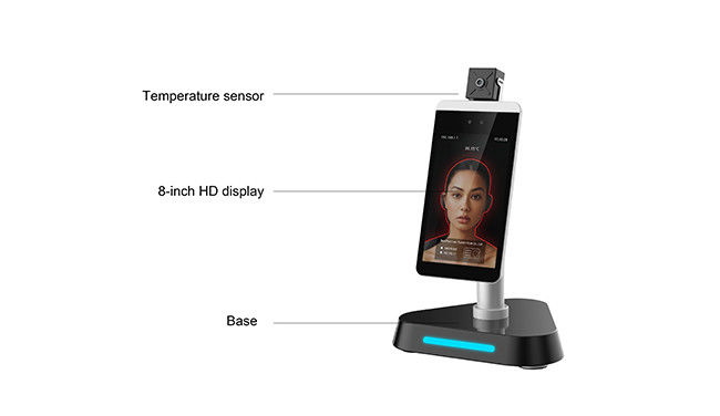 Face Recognition 0.5m 200Whd Tablet Infrared Thermometer FCC