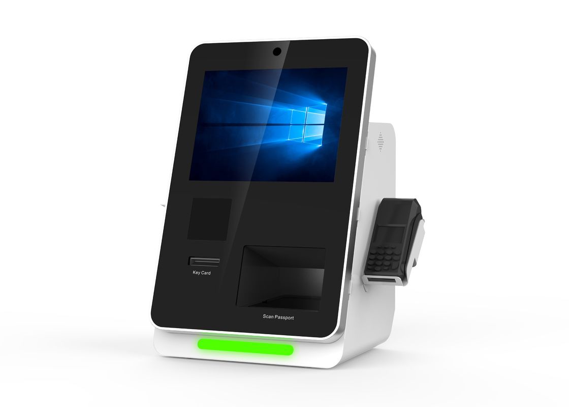 Android OS Windows System Self Service Payment Machine 15 Inch for Hotel