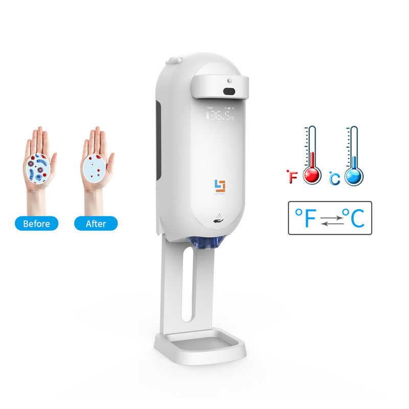 Battery Charge Hand Sanitizer Dispenser Thermometer With Stand Bathroom