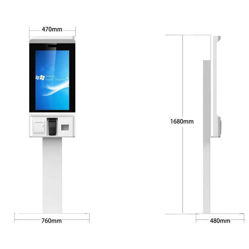 LIEN 27 Inch Touch Screen QSR Self Ordering Payment Machine Self Service