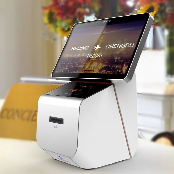 Android System 10 Inch Hotel Check In Card Dispenser Kiosk With Thermal Printer