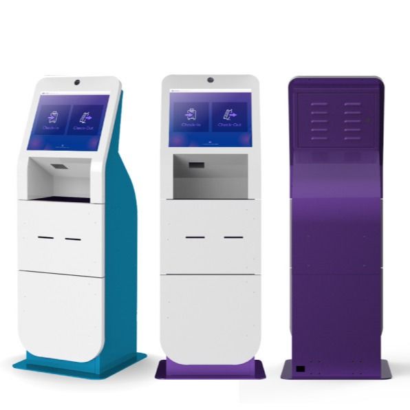 19 Inch Hotel Check In Kiosk With Passport / ID Scanner Hotel Key Card