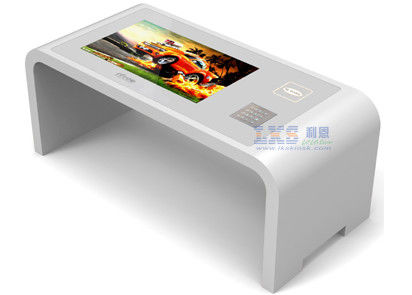 21.5 Inch Interactive Touchable Information Table Kiosk With EPP And Complimentary Card Reader
