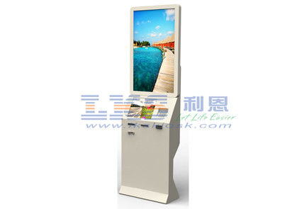 Dual Screen Self-checkin Systems Kiosk With Industrial Fanless Mini PC