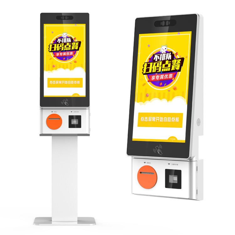 LKS 24inch 27inch Self Ordering Kiosk for Fast Food Restaurant