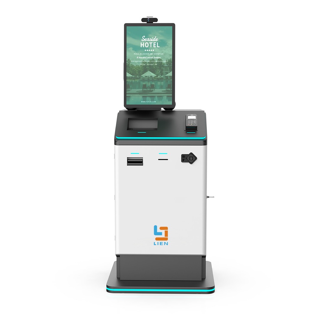 Hotel / Hospital Self Check In Kiosk With Passport Scanner / Card Encoder