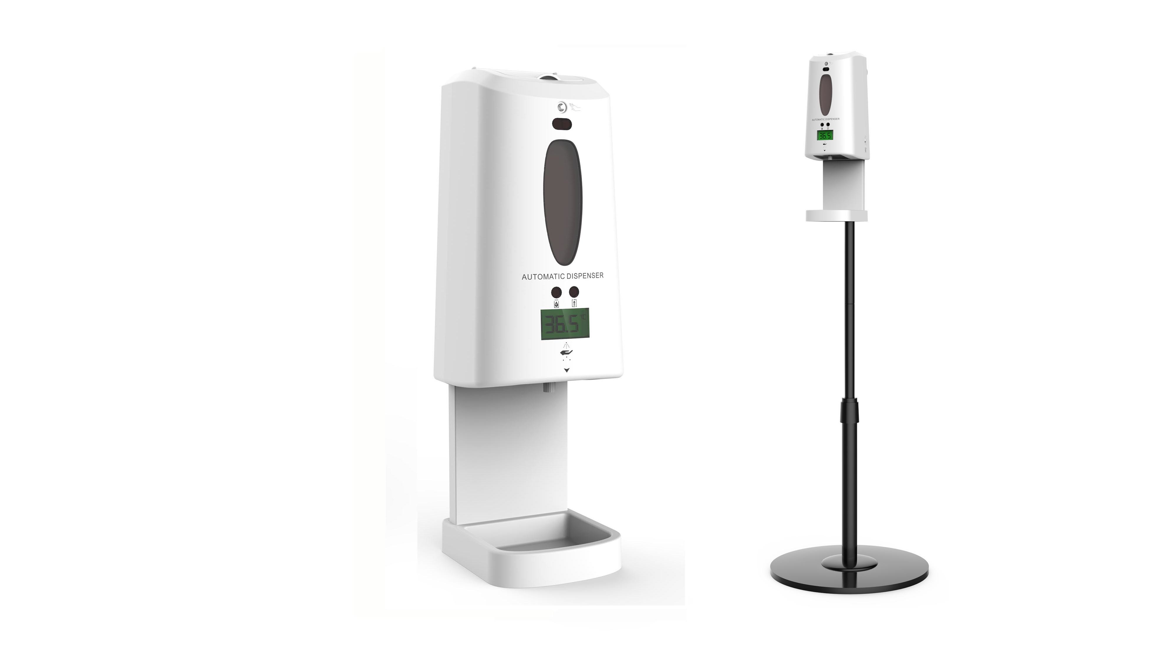 Floor Stand Touch Free Instant Automatic Hand Sanitizing Dispenser With